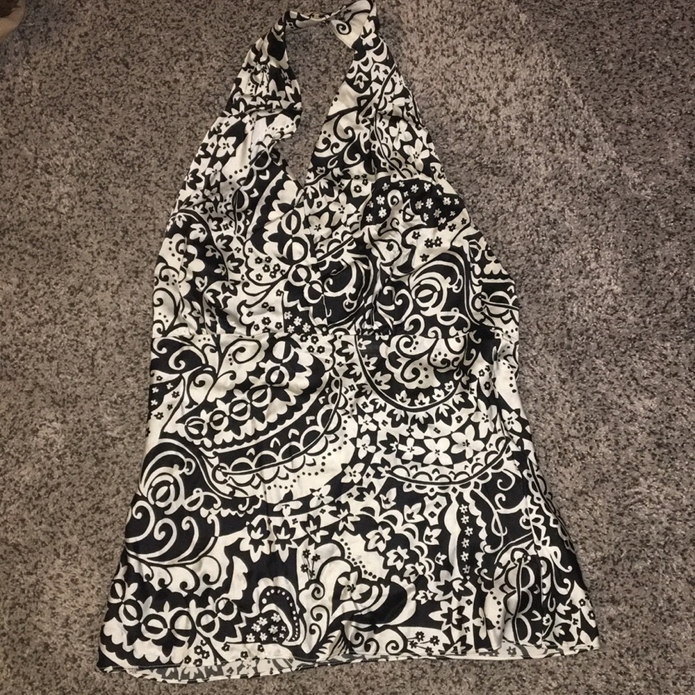 Express silk halter top